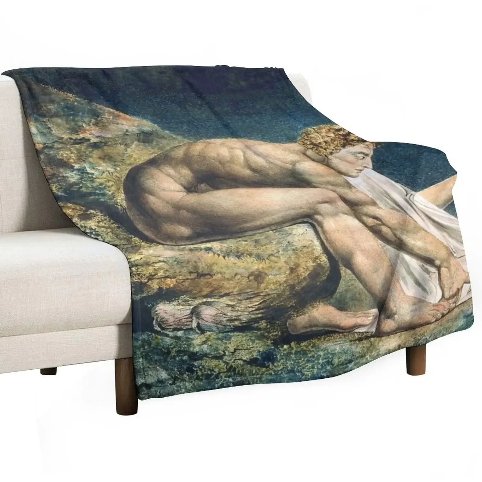 William Blake Newton Throw Blanket for winter Nap Shaggy Hairy Beautifuls Single Blankets