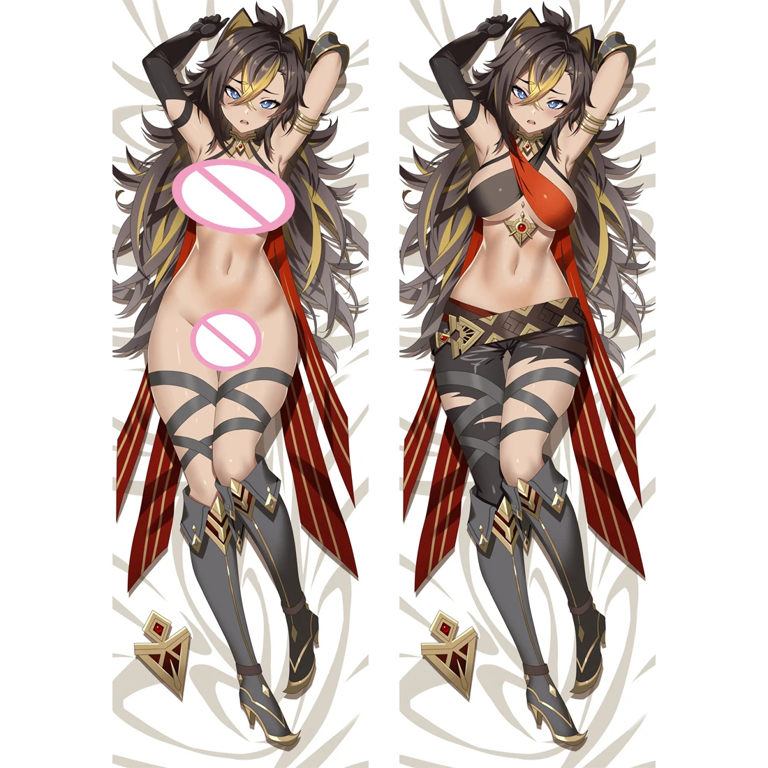 อะนิเมะ Genshin Impact Dehya คอสเพลย์หมอนสองด้าน Dakimakura เกม Hing Body Otaku เบาะรองนั่งของขวัญ