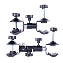 Tripod Umbrella Holder Clip Bracket Metal Adjustable Clamp Stand Tripod Umbrella Clamp for Camera Accessory Parts