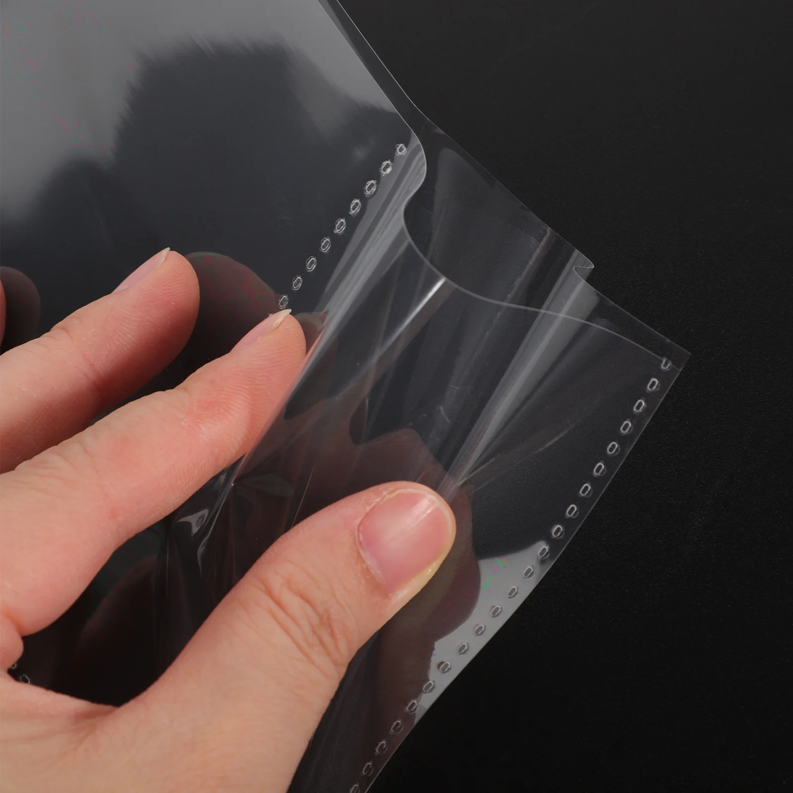 

3 Books of Loose-Leaf Photo Sleeve Pages Clear PP Transparent Card Album Refill for Postcards Photos Collectibles Protection