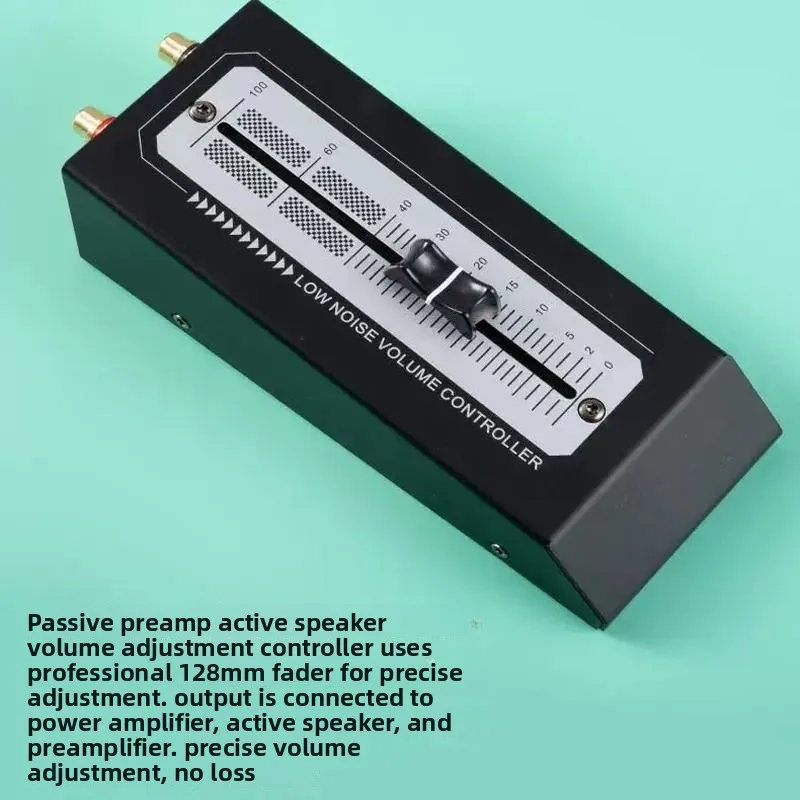 For Professional Audio Fader Signal Regulator Computer Volume Control External RCA Knob for Sound System Adjustment