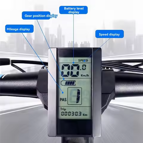 A99I-Electric Bikes 800S LCD Navigation Meter For Bafang Central Motor BBS01 BBS02 CAN Protocol Meter Bluetooth Display