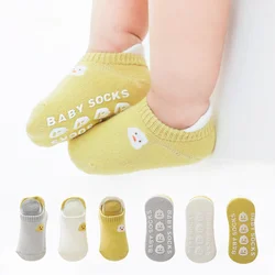 Calcetines de algodón antideslizantes para bebé, ropa para niño y niña de 0 a 5 años, para verano y otoño, lote de 3 pares