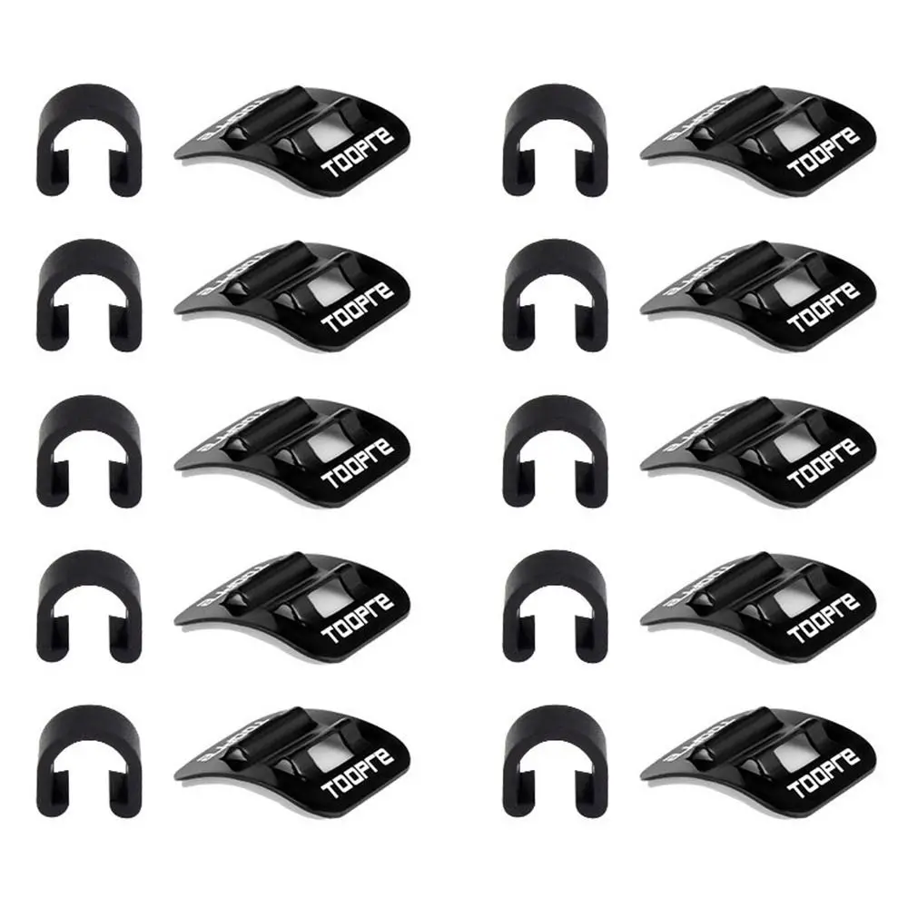5/10pcs Bicycle Shifter Line Brake Cable Set Bike Oil Tubes Tube Clip Guide Frame U Buckle Fixed Clamp Conversion Trap Adapter
