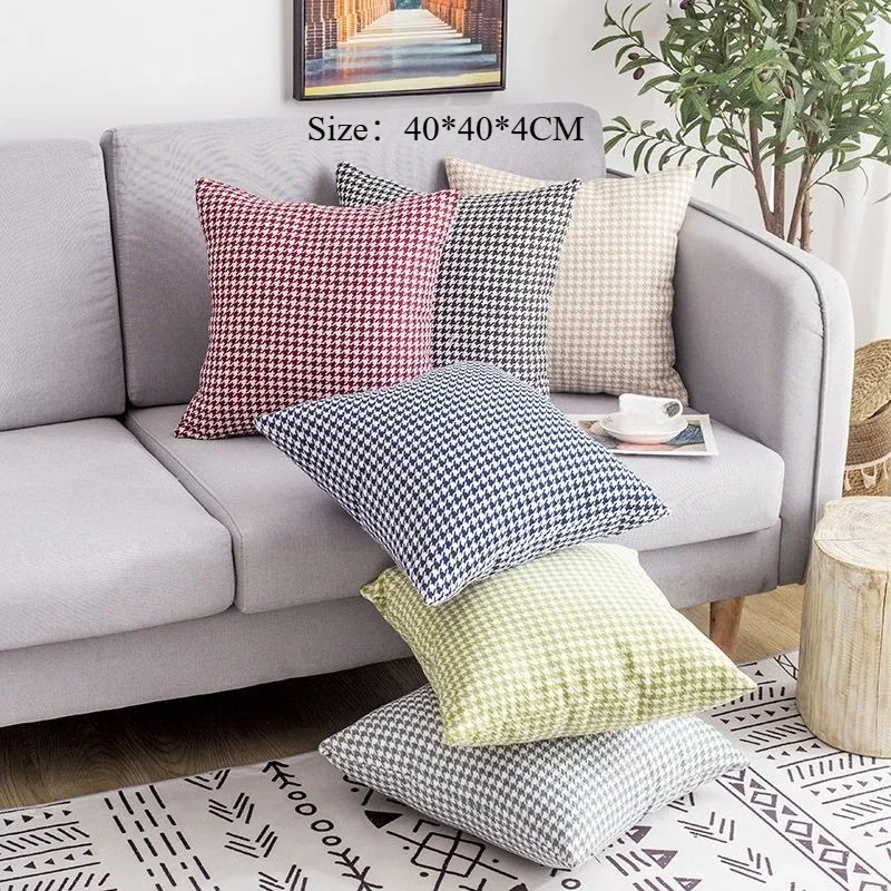 Qiandongge Ins Style Nordic Light Luxury Pillow Cover Bedside Office Cushion Car Back Sofa Pillow Soft Decorative Throw Pillow C