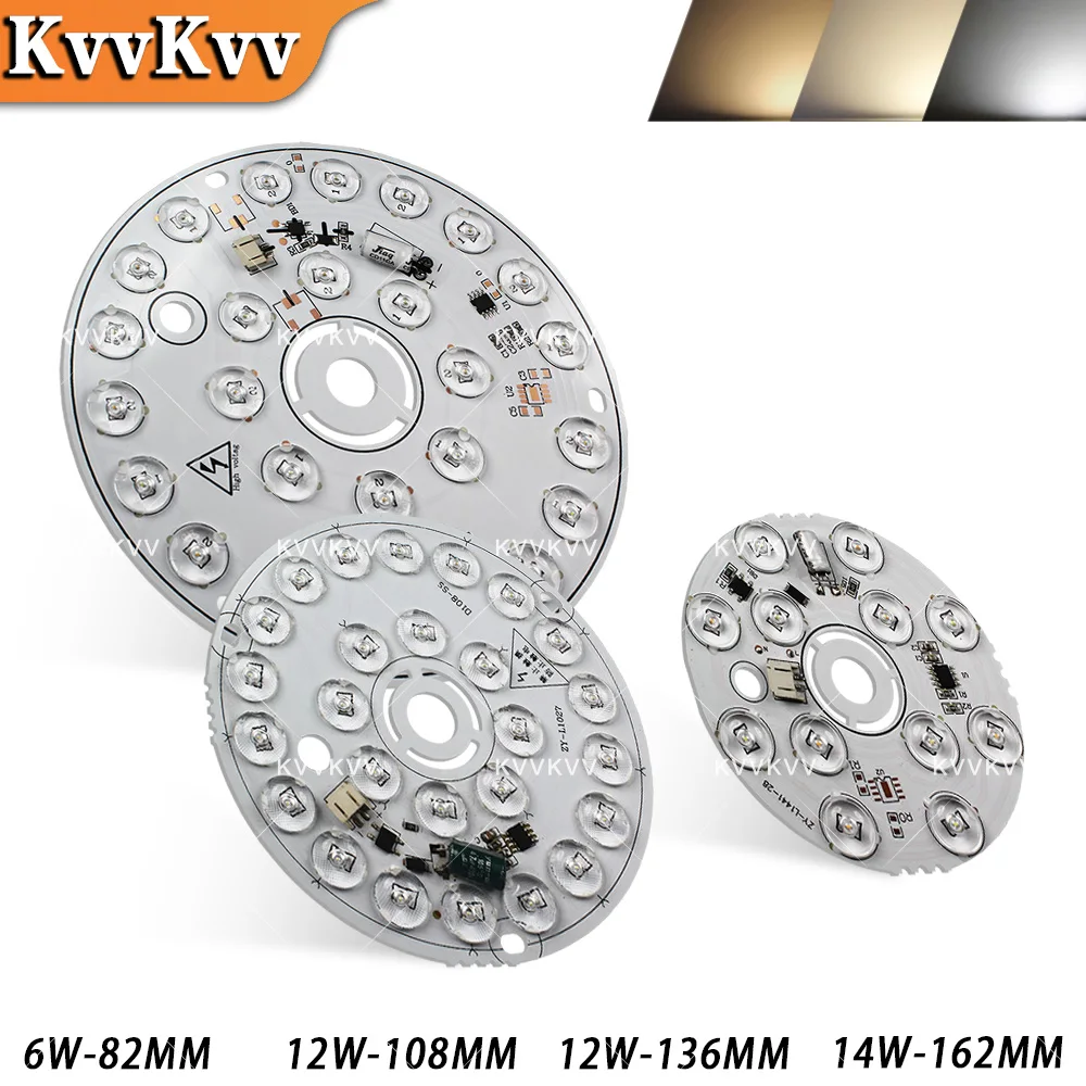 108MM Round 15W 14W LED Chip SMD 220V AC High Brightness Lens No Driver Needed High Intensity Light Source Module for Lamp