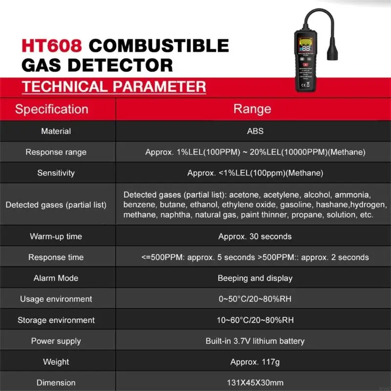 كاشفات الغاز حساسات للمناطق السكنية جهاز إنذار للتسرب جراج المطبخ 896C