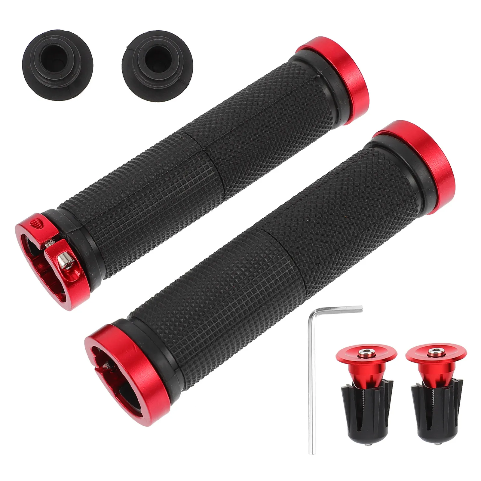 

Комплект из 1 пары противоскользящих, амортизирующих, легких велосипедных грипсов для руля горного велосипеда, чехлы-накладки на руль