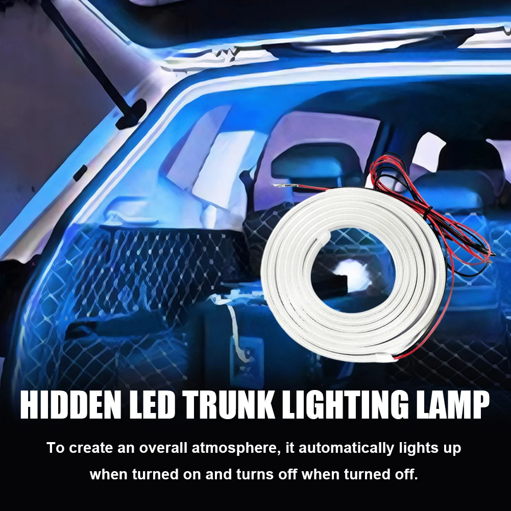 Universal Car Trunk Lighting Automatic Sensor Tail Box Light Strip LED Strip Lights for Car Trunk Cargo Area Auto Accessories