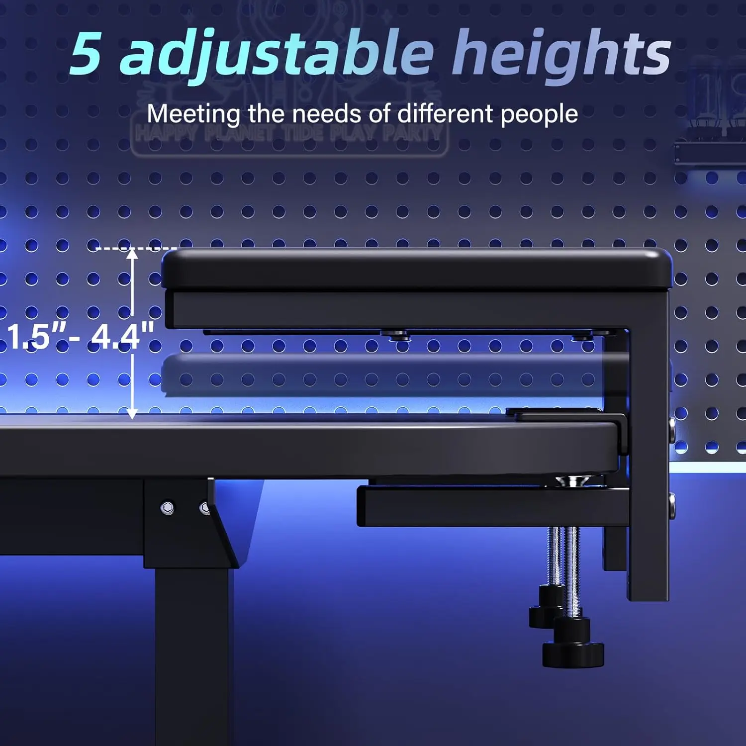 3 in 1 Clamp on Desk Extension  Shelf,16.5