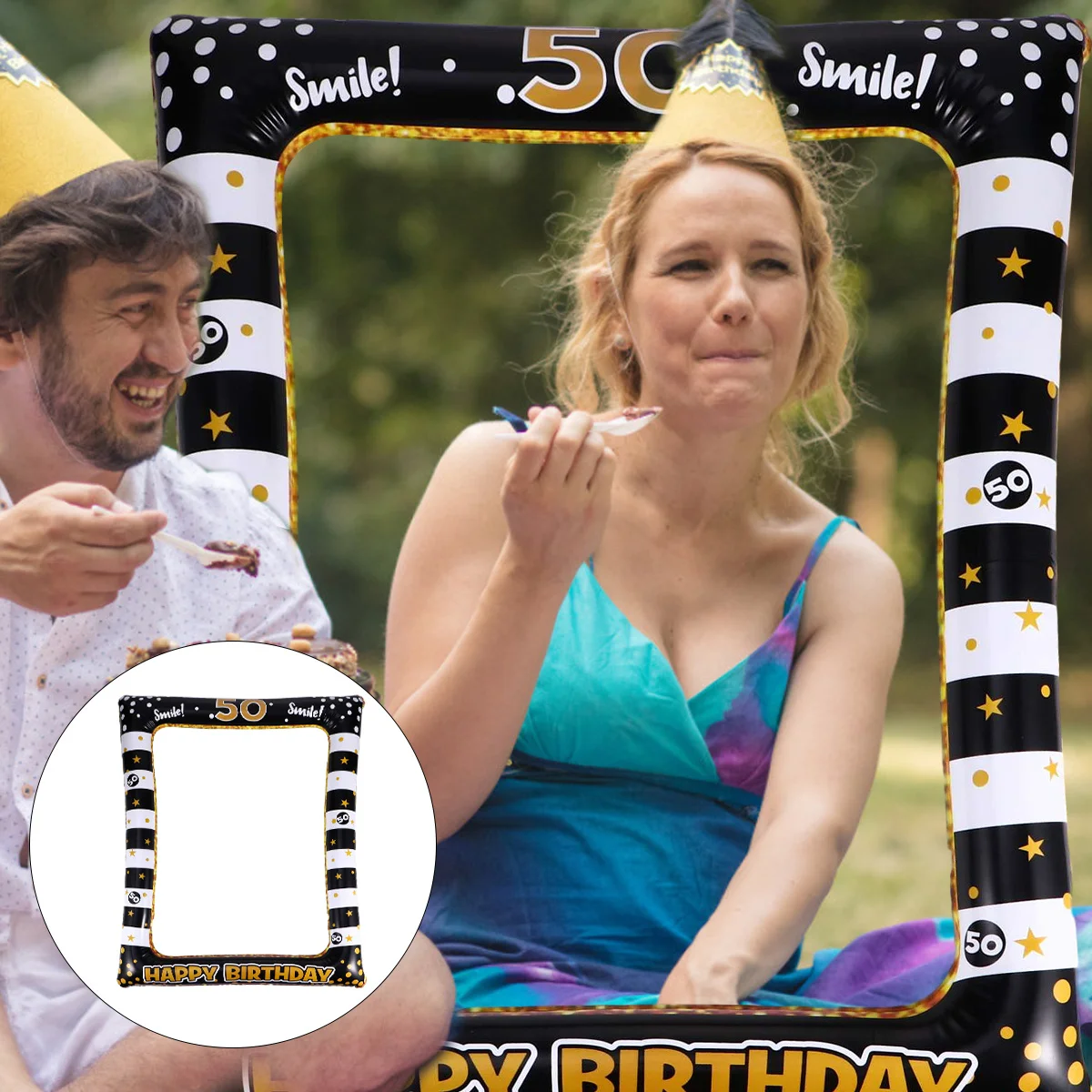 

Birthday Photo Frame Prop First Props Photobooth Inflatable Party Selfie Picture