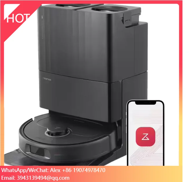 Roborock Qrevo Robotic Vacuum Mop Cleaner 30% Faster Charging 7 Weeks Dust Storage Hot Water Mop Auto Drying Home Carpet Floor