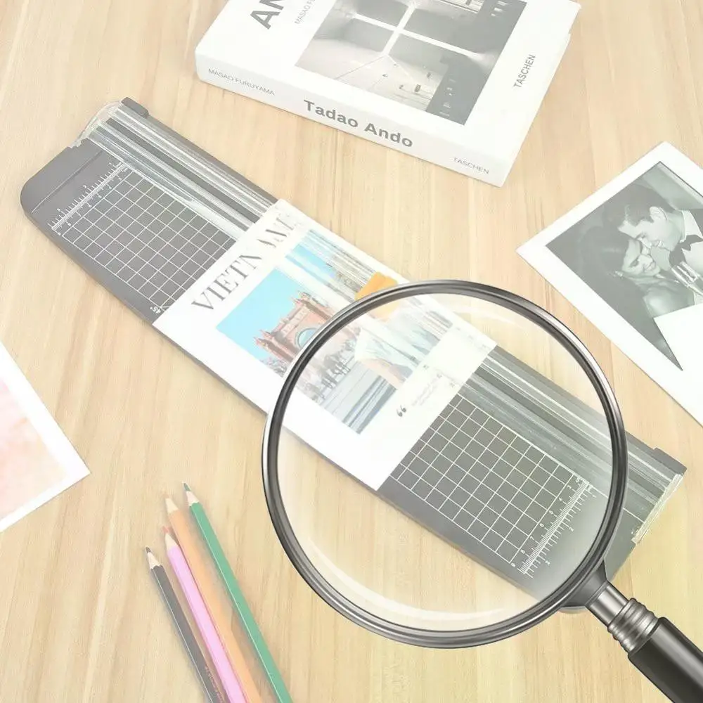 

Portable Paper Cutter Precise Plastic Base Stationery Kraft Paper Scrapbook Trimmer Multi-function Office Home Tools