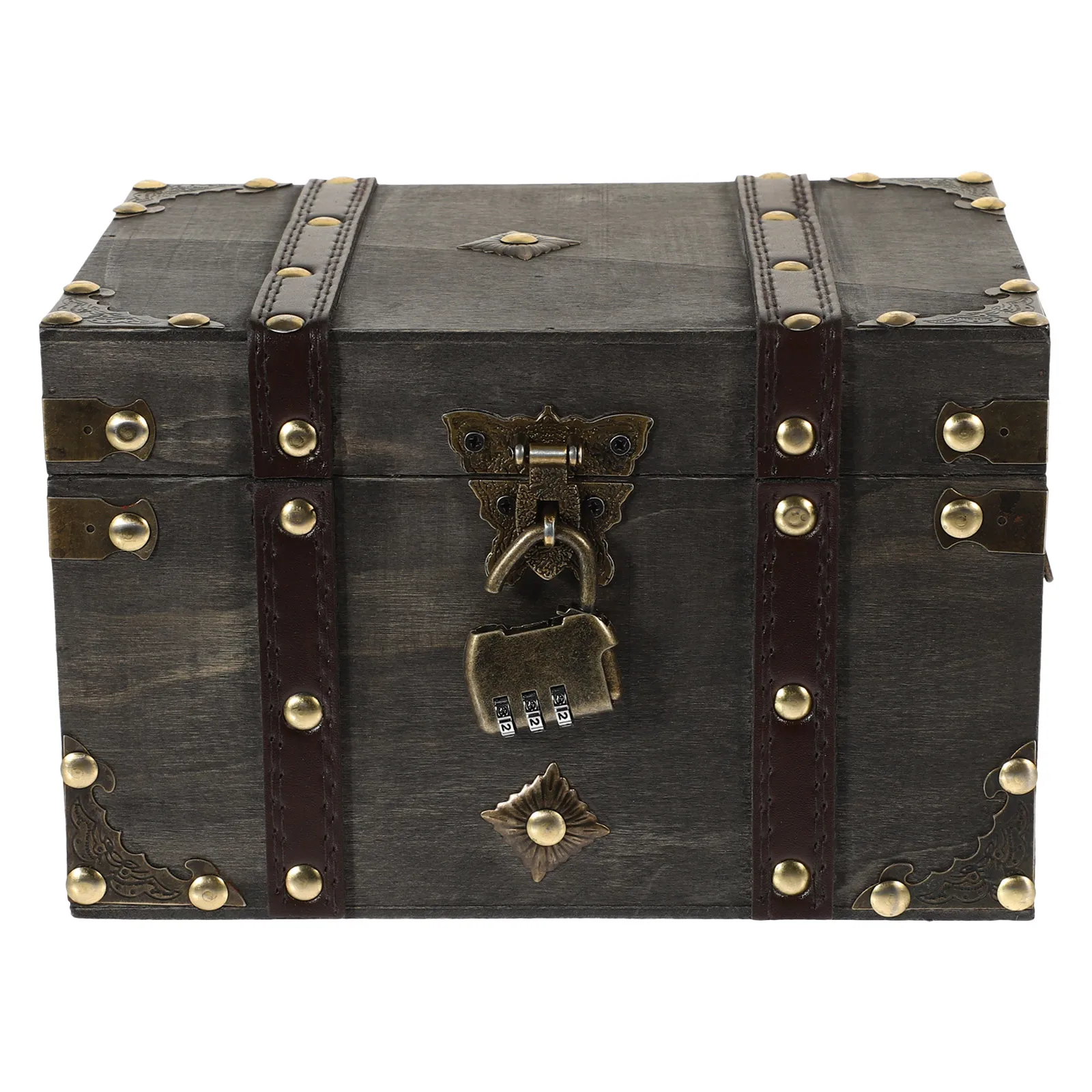 

Decorative Boxes with Lids Treasure Chest Keepsake Trunk Jewelry Metal Child
