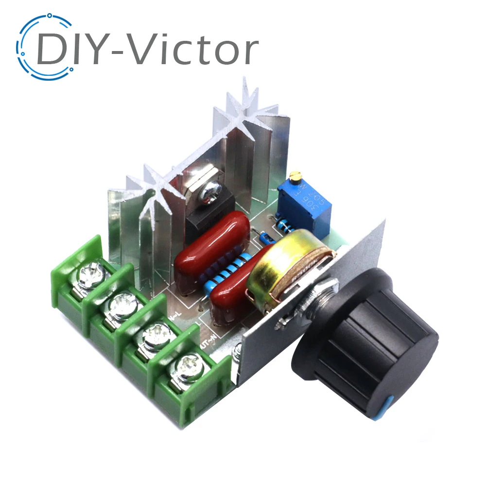 Voltage Regulator 2000 Watt AC 50 - 220 Volt Dimmer SCR Power Regulator Motor Speed Controller Home Improvement Regulators 2000W