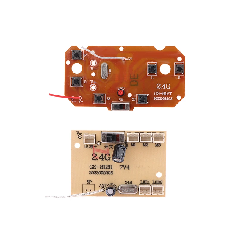 1 Set For RC Car Remote Control Toys Parts 6CH 2.4G Remote Control High Quality 27MHz Circuit PCB Transmitter Receiver Board