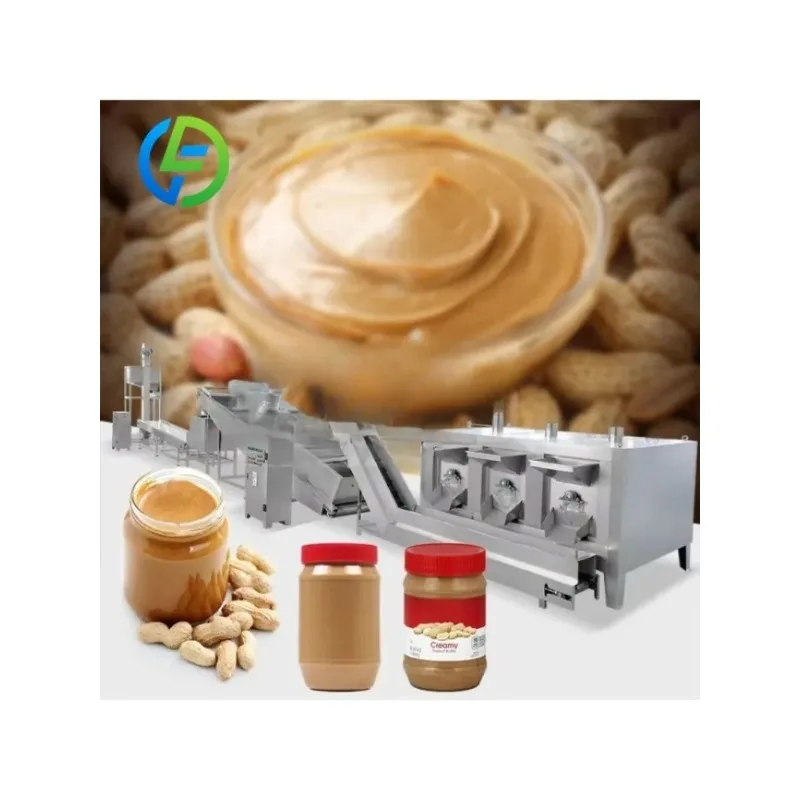 Customize Industrial Manufacturing Tahini Process Make Production Line Crunchy Butter Peanut Paste Machine Price
