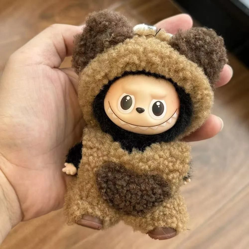 ชุดเสื้อผ้าหรูหราใหม่สำหรับมินิลาบูบู V4 ชุดเอี๊ยมน่ารัก หมวกเก๋ไก๋ เข็มกลัดตุ๊กตาเดอะมอนสเตอร์ส ชุดลาบูบู อุปกรณ์เสริม