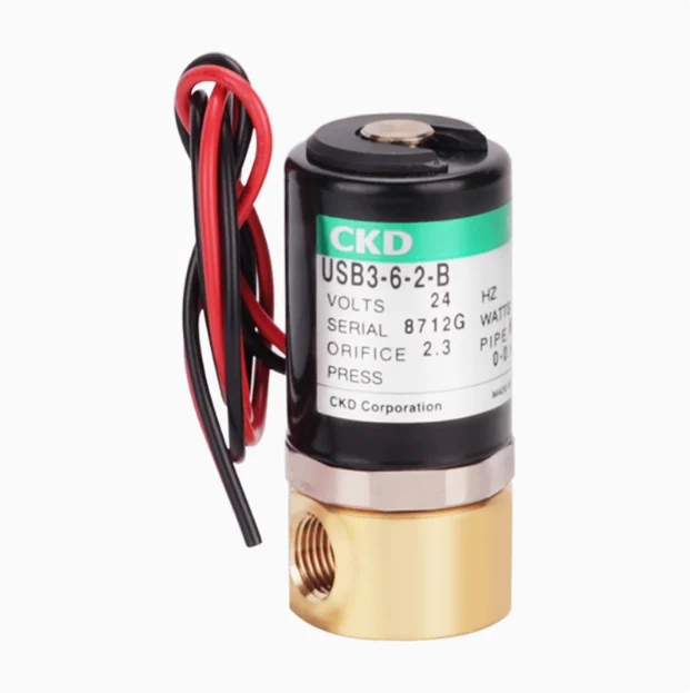 الأصلي CKD USB3-6 صمام الملف اللولبي ثنائي الاتجاه المفعول المباشر USG3-6