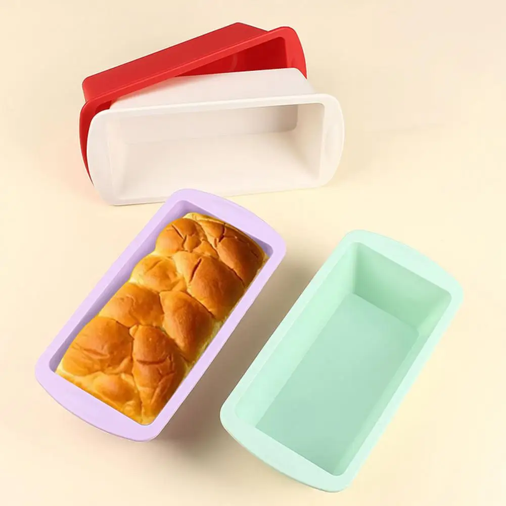 Silicone Baking Mold Nonstick Bread Loaf Pan with Handles Oven Safe Non-stick Heat-resistant Easy Release Bread Baking Tray 2025