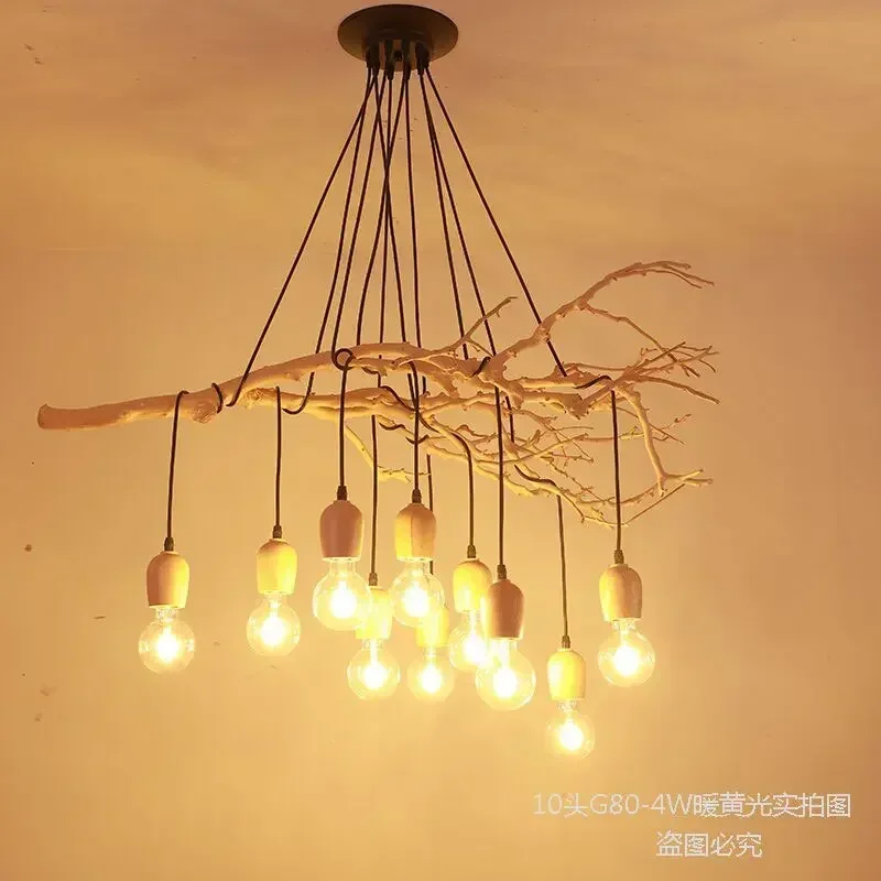 

Nordic creative DIY chandelier living room dining room tea breakfast store multi-head pendant lights decor lamps lamp holder