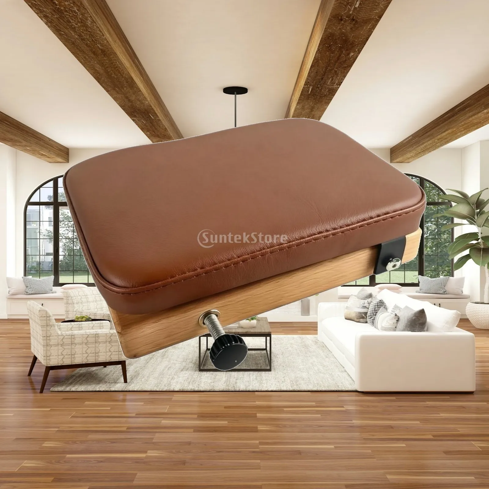 Portable Chiropractic Board for Body Alignment Therapy with Padded Top Wooden Base Chiropractic Tools for Home Office Use
