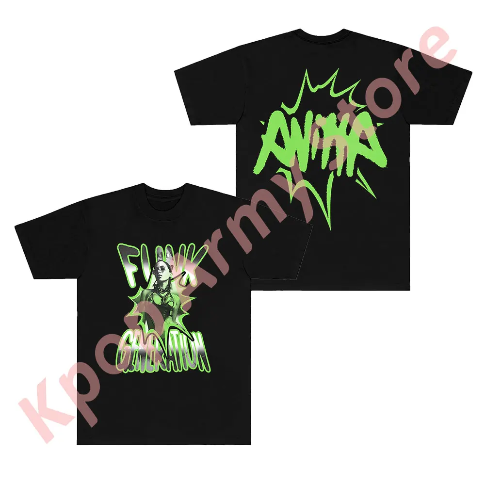 Anitta Funk Generation Tour T-shirts New Logo Merch Cosplay Women Men Fashion Casual Short Sleeve Tee