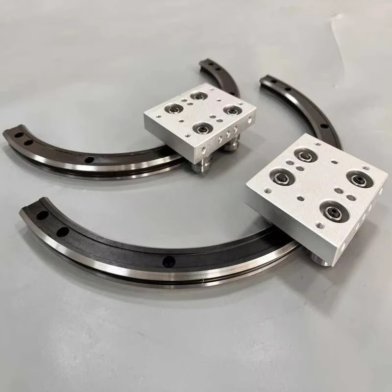 Customized square curved linear guide and rack and pinion with adjustable bending angle High-quality products