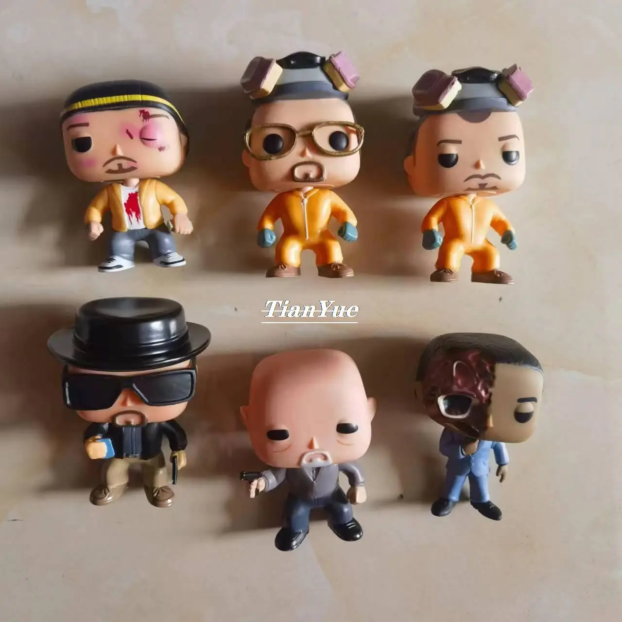 Anime Breaking Bad Mike Jesse pinkman Water white GUS Fring Movie Characters Vinyl Model Figure 10cm