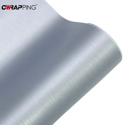 Car Stickers Silver Brushed Vinyl Wrap Film Body Color Change Car Interior Modification Sticker for Motorcycle Car Accessories