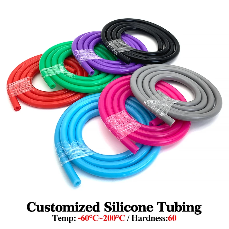 Customisable Silicone Tubing Food Grade Transparent Silicone Tube Rubber Hose Nontoxicity Heat-Resistant Water Pipe 13 Colour