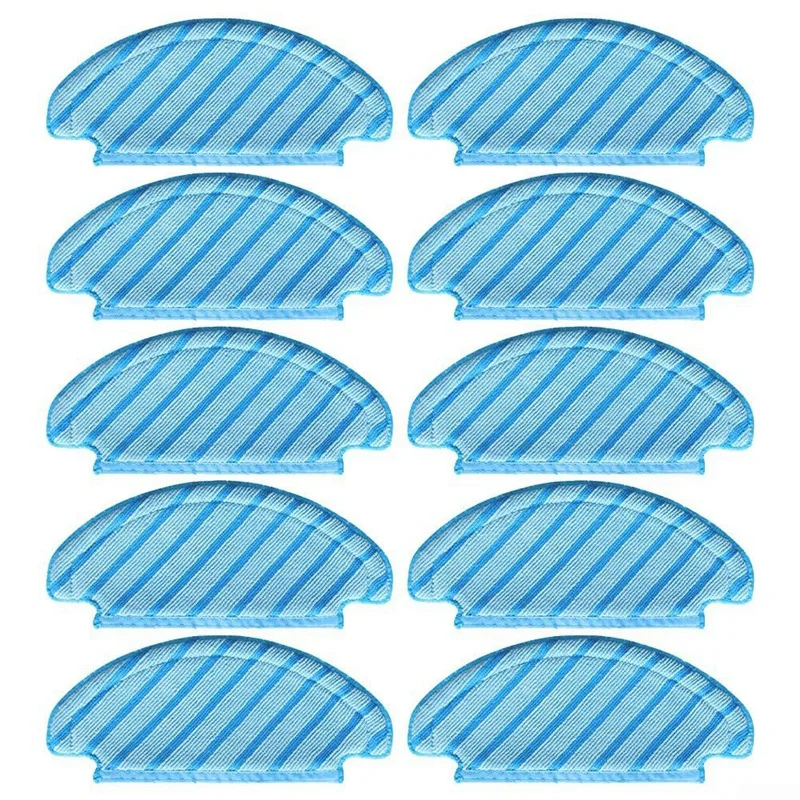 10Pack Replacement Mop Cloths For Ecovacs N8,N8+ T8 T9 Vacuum Cleaner,Washable Microfiber Replacement For Floor Cleaning