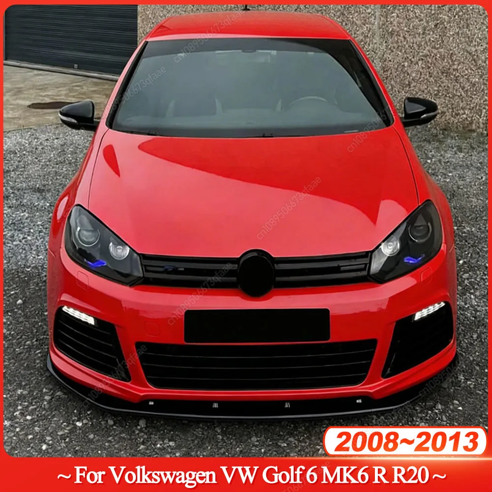 

Передний бампер автомобиля в стиле Maxton, спойлер, диффузор, сплиттер для Volkswagen VW Golf 6 MK6 R R20 2008-2013, комплекты кузова из АБС-пластика, тюнинг