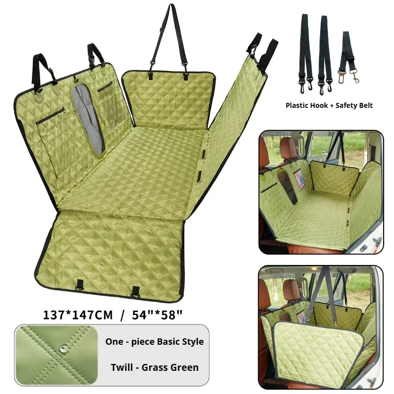 Foldable waterproof environmentally friendly soft polyester car seat dog bed anti-fouling, scratch-proof non-slip pet travel mat