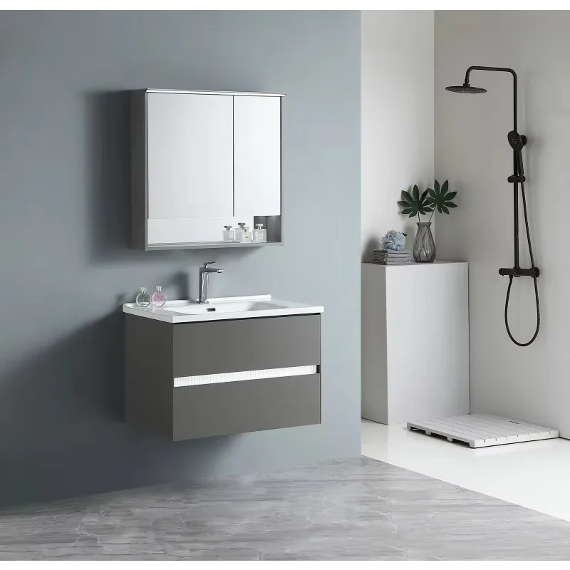 2025 Luxury Modern Classic Bathroom Vanities with Customized Size Multiple Mirrors Faucet-Plywood Vanity