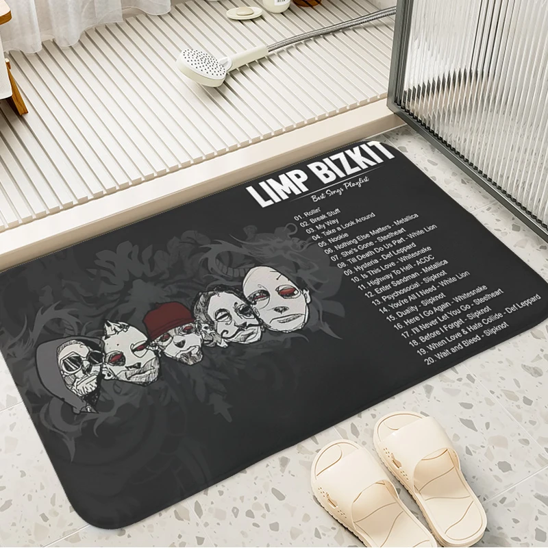 Bathroom Foot Mat Limp Bizkit Bedroom Living Room Rug Entrance Door Doormat Corridor Carpet for Kitchen Home Decor Items