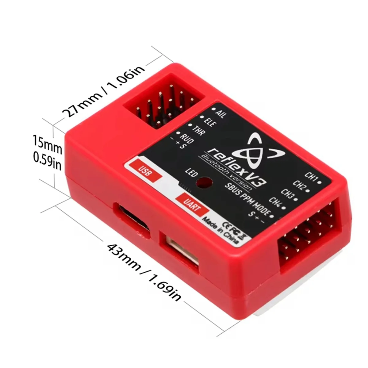 Beauty For FMS Reflex V3 Flight Controller Gyro Stabilizer RC Aircraft FMS Warbird Fixed Gyro Functionality Drone Helicopter