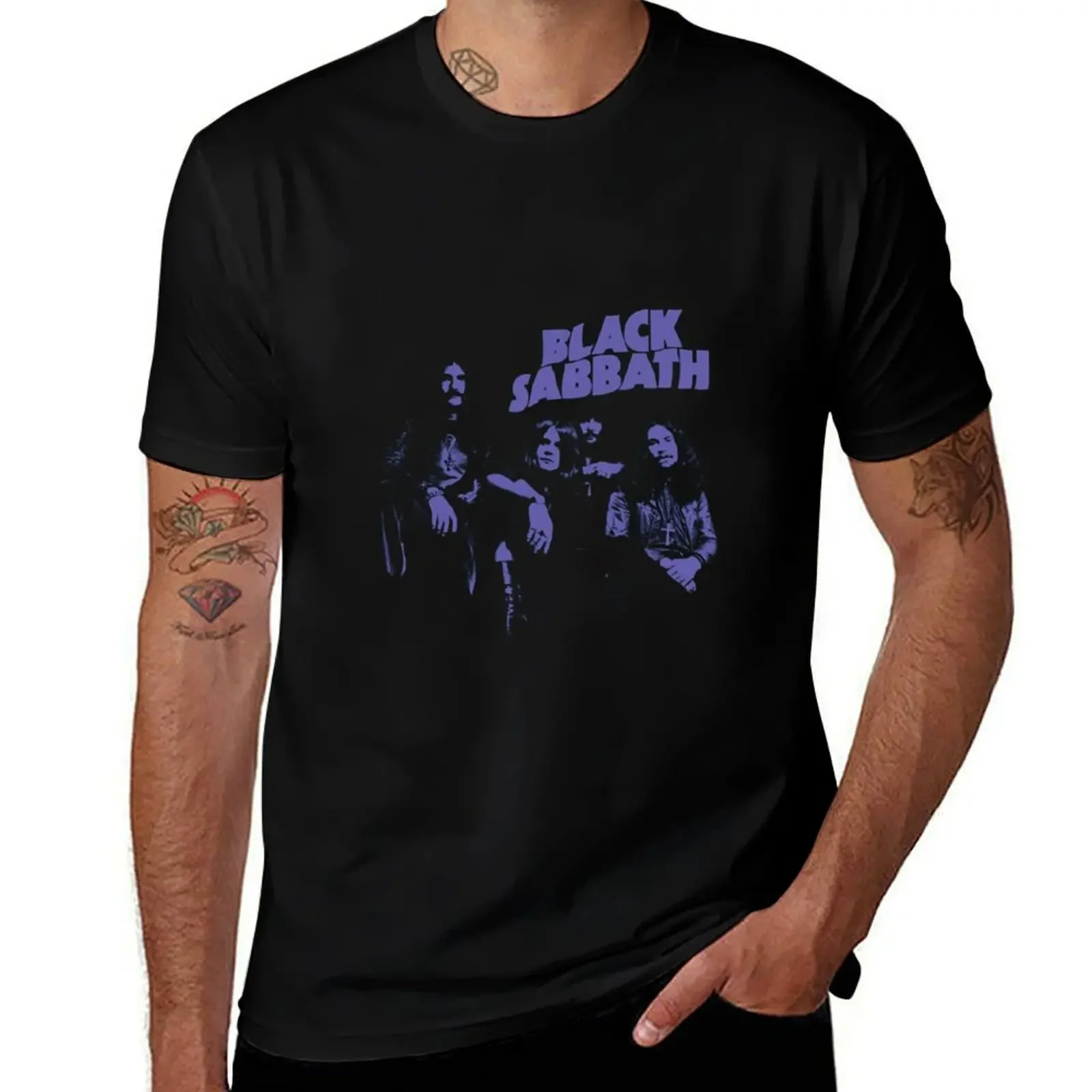 BLACK PURPLE T-Shirt aesthetic clothes cotton graphic tees mens designer t shirt