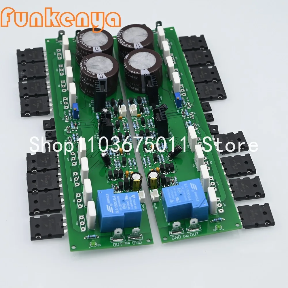 

Assembled PR-800 1000W Class A and B professional stage fever 1000W power amplifier board finished board