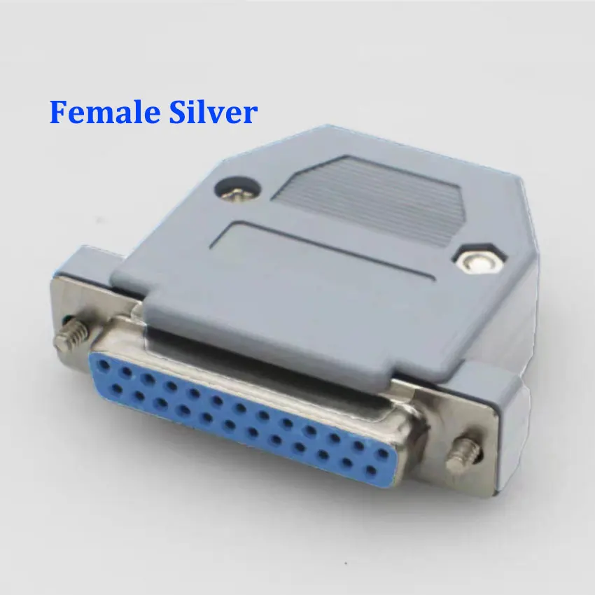 Cltgxdd 1pcs DB25 Data Cable Connector Plug VGA Plug Connector 2 Row 25pin Port Socket Adapter Female Male DP25