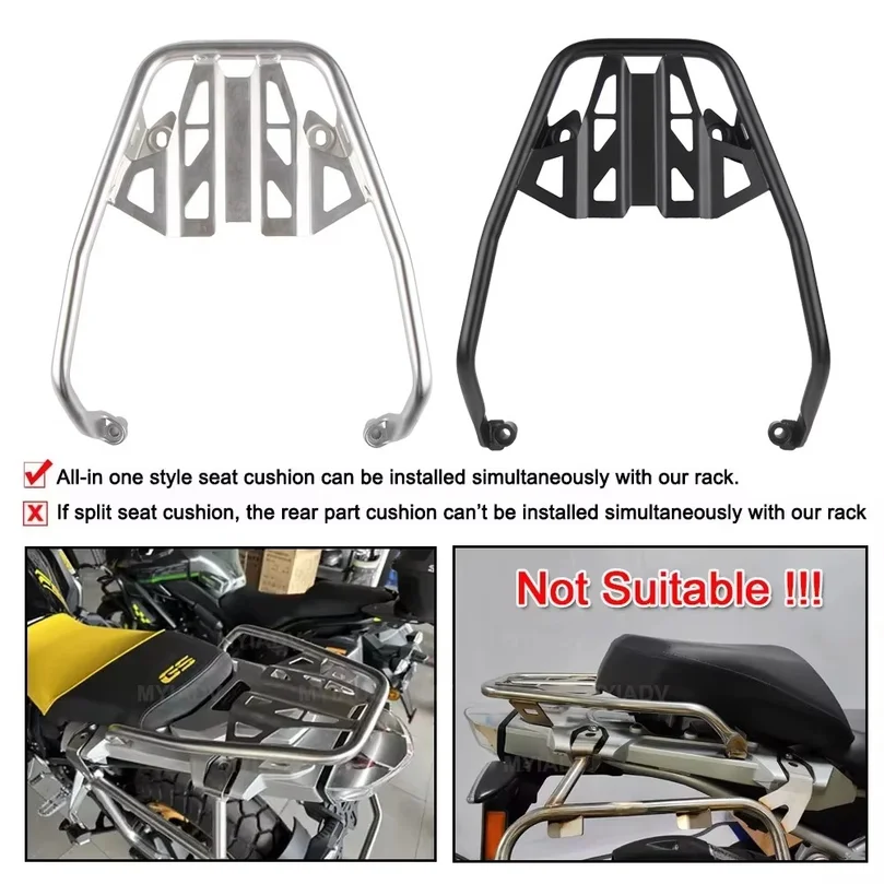 For BMW R1250GS R1200GS Adventure Motorcycle Rear Seat Luggage Rack Tail Box Top Case Bracket GS R1250 R1200 LC ADV 2013-2023