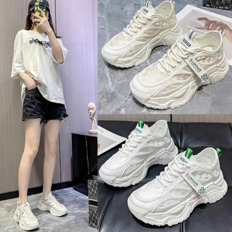 Women Shoes Fashion Breathable Little White Shoes Comfort Platform Casual Shoe Luxury Tennis Sneakers Running Vulcanize Footwear