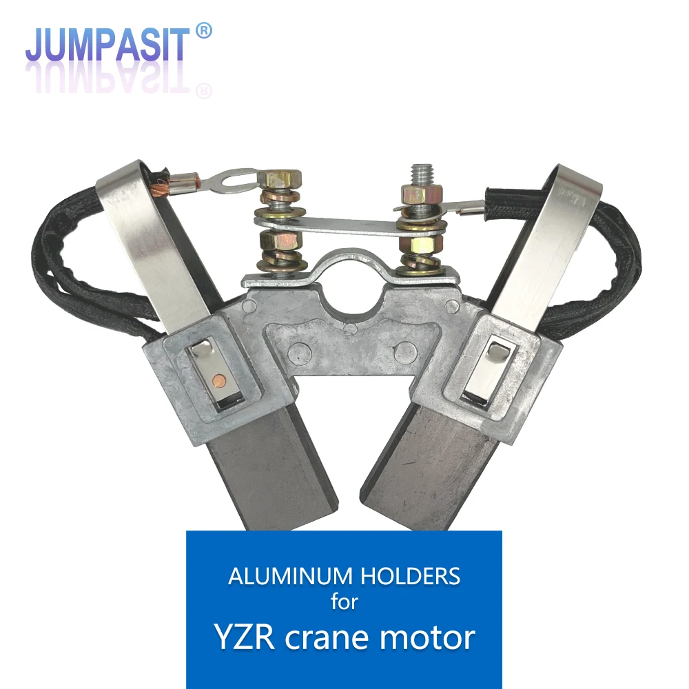 Jumpasit YZR 8x20 10x25 12.5x32 Aluminum Lifting Crane Motor Carbon Brush Holder Assembly Replacement