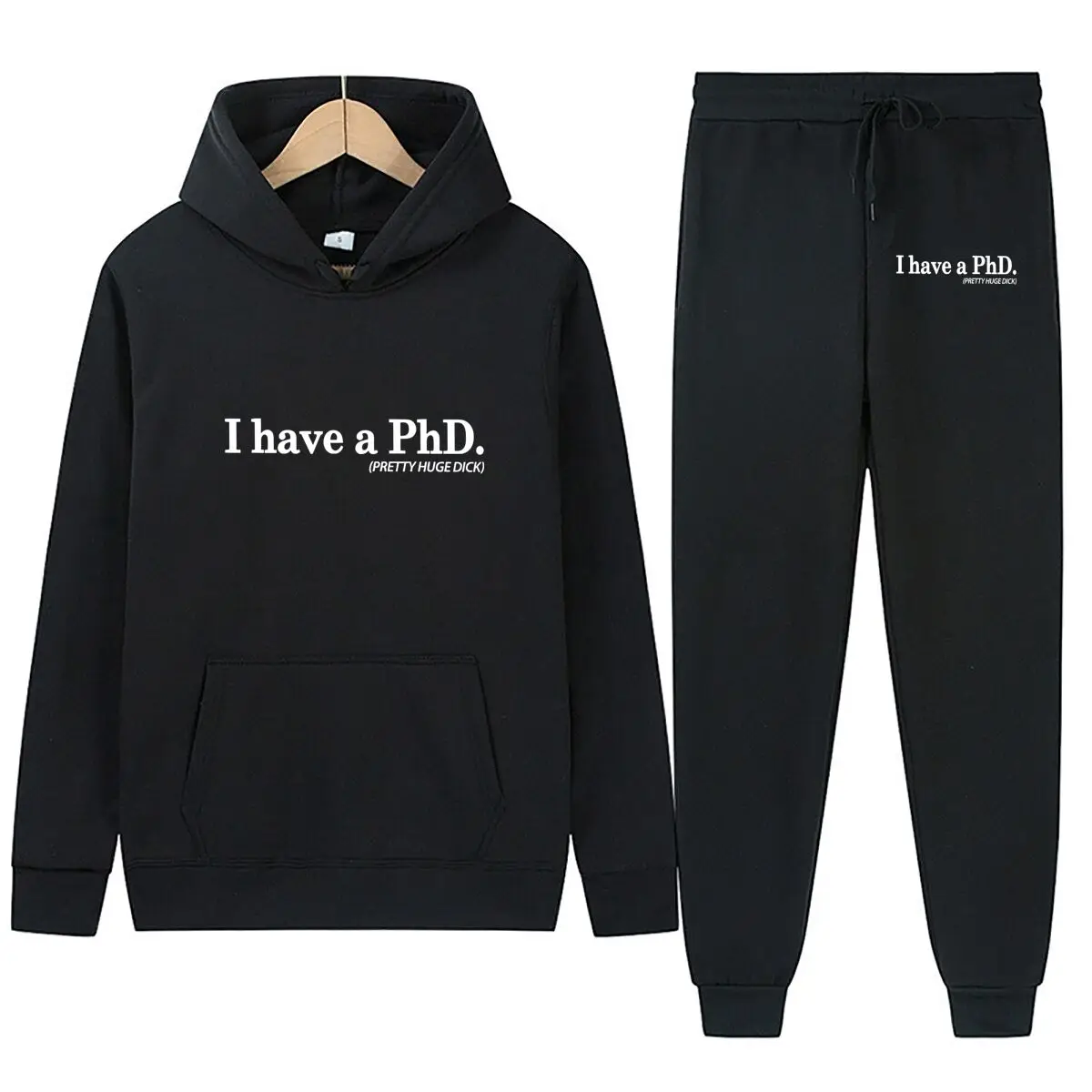 دكتوراه الفكاهة الأكاديمية - سويت شيرت كاجوال بغطاء للرأس مطبوع عليه فن المرح للرجال والنساء