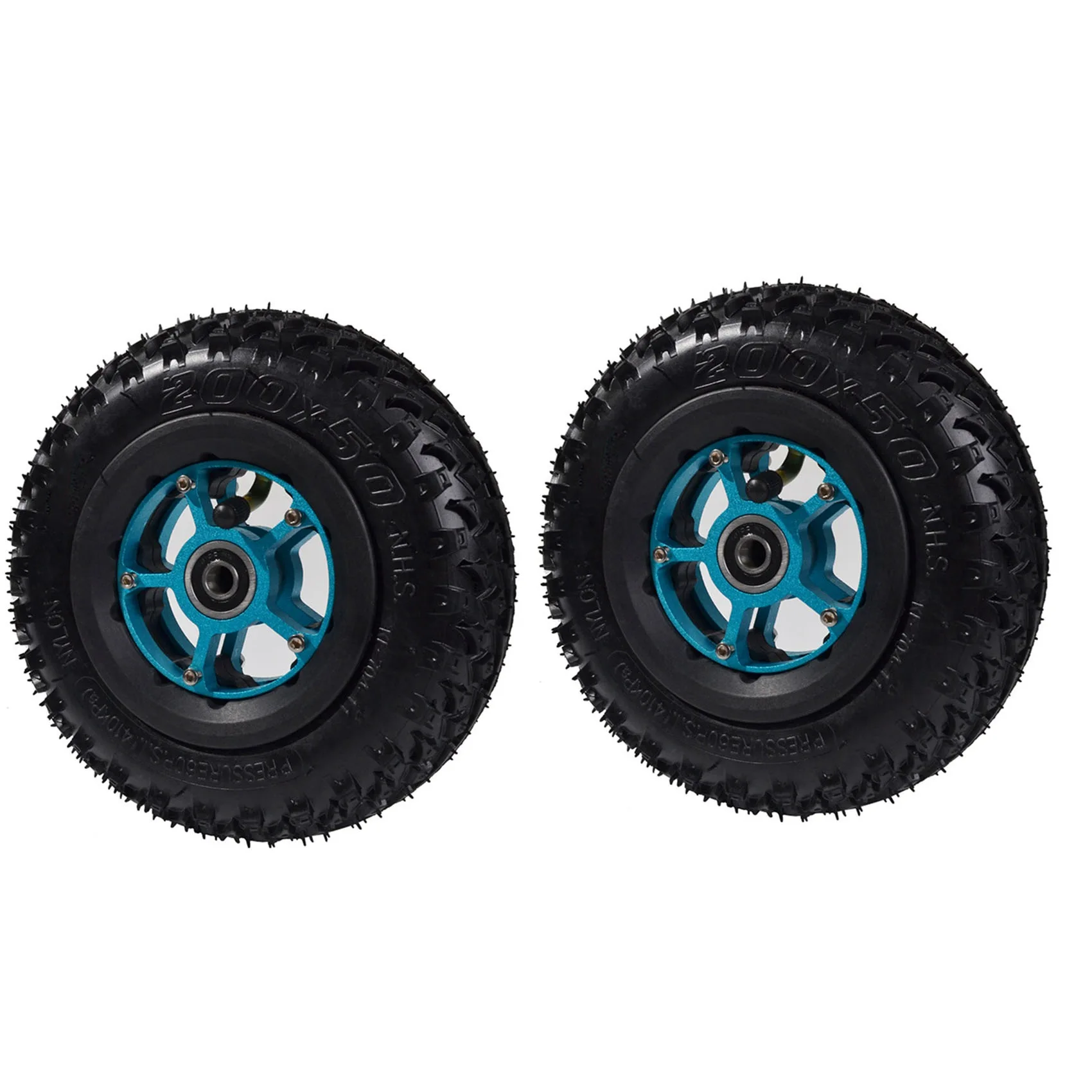 

Dropship-2X 8 Inch 200X50 Pneumatic Tires For Electric Skateboard Damping Cross Country Skateboard Tubeless Tyre,Front Wheel