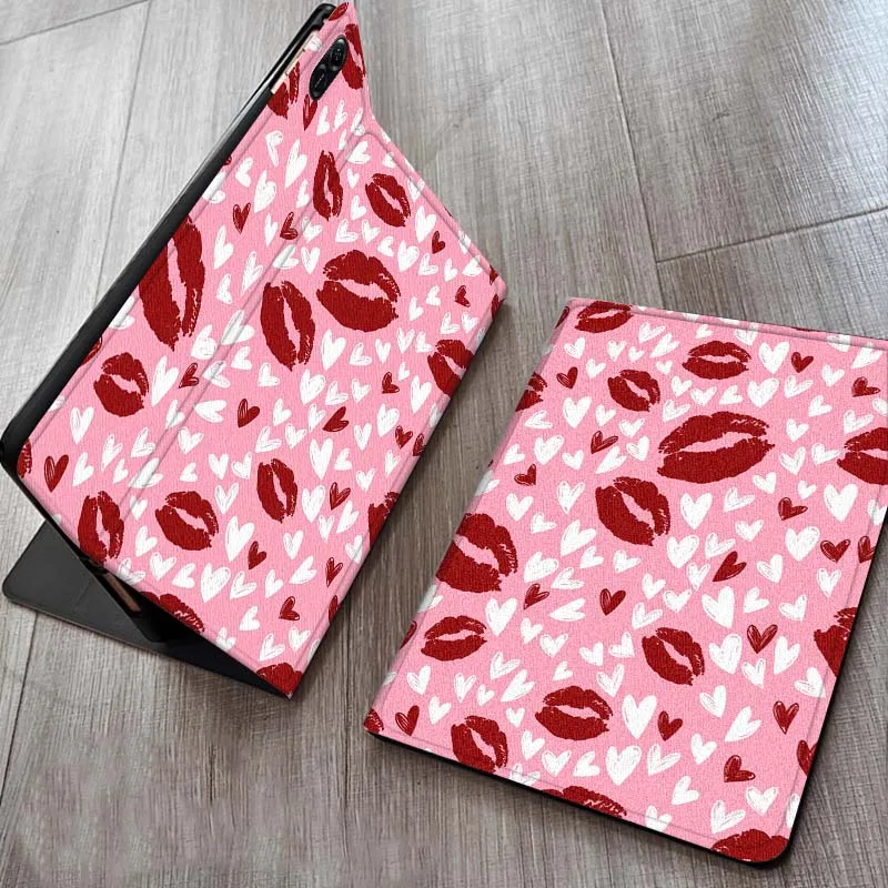 Luxe lip patroon Tablet Case Voor Honor Tab Pad 6 7 8 9X8 V7 V8X9 13X8a X9a Pro 10 Magic GT GT2 10.1 13.3 Inch