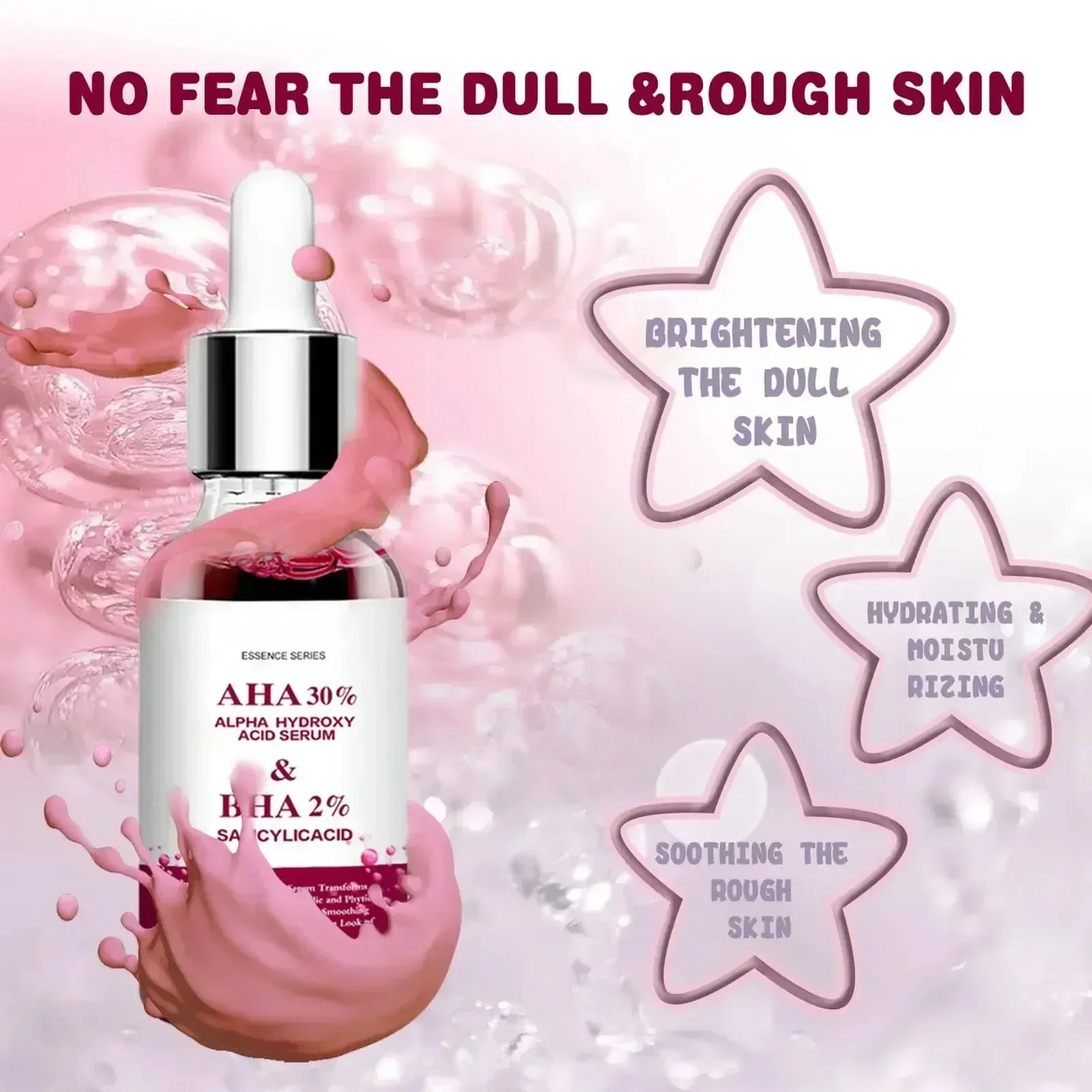 

Shrink Pores Serum Salicylic Fruit Acid Face Remove Blackheads Oil Control Gel Whitening Moisturizing Smooth Skin Care