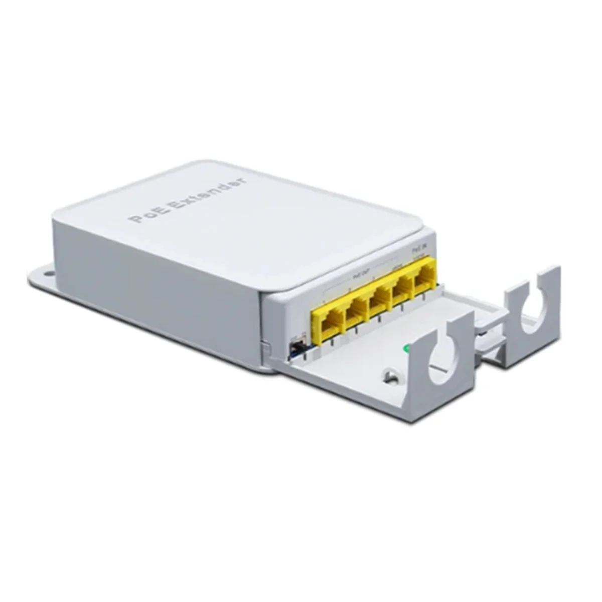 AD41-5 พอร์ตกันน้ํา POE Extender 4 พอร์ต Repeater 1000Mbps เครือข่ายกลางแจ้ง IP55 VLAN 44-57V สําหรับกล้อง POE ไร้สาย