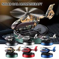 Car Solar Airplane Air Freshener Solar Helicopter Interior Accessories Trim Propeller Rotary Perfume Diffuser Deodorant