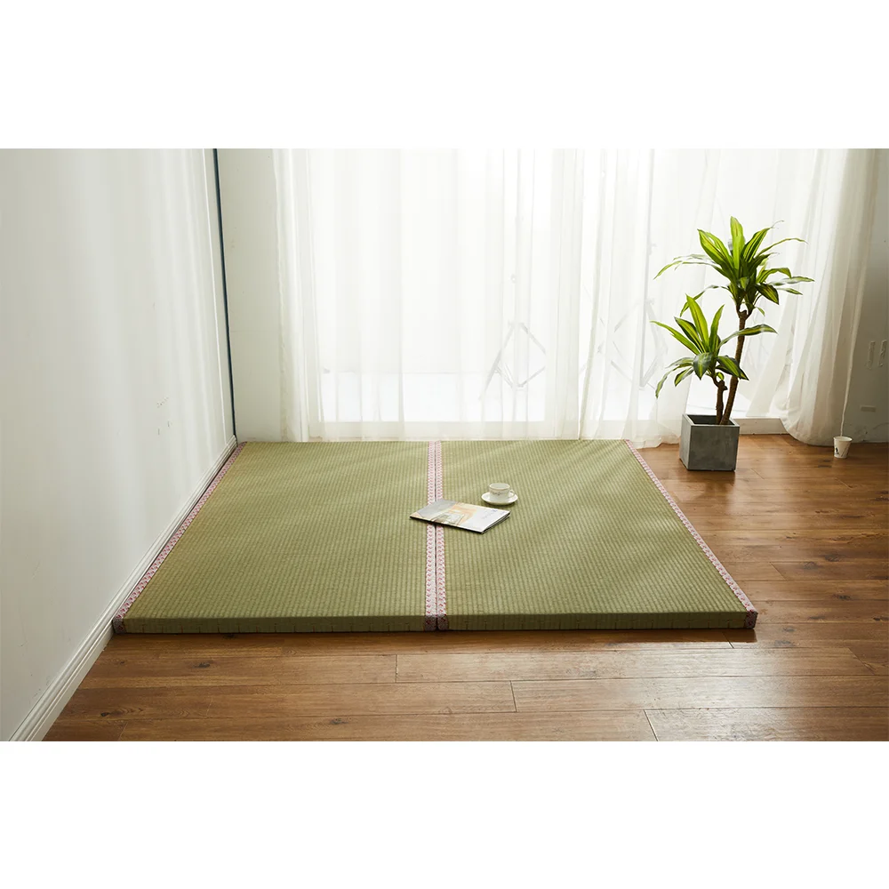 Tapete de palha dobrável, Tapete japonês Tatami, Ajuda a relaxar, Yoga Meditação